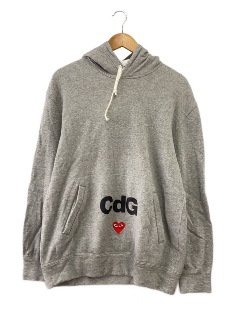 【中古】PLAY COMME des GARCONS◆パーカー/XL/コットン/GRY/プリント/AE-T104【メンズウェア】｜2ｎｄ STREET 店 14,936円