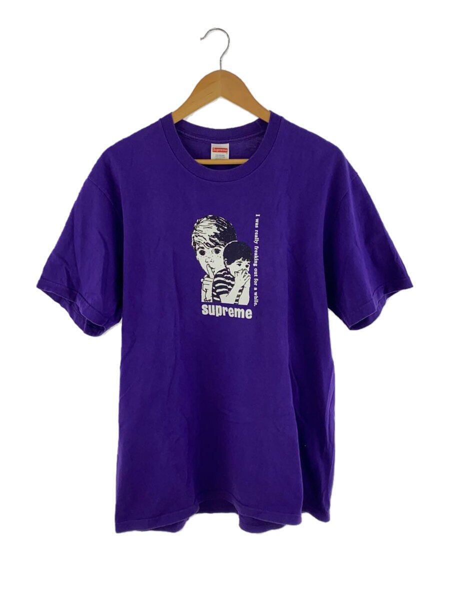 【中古】Supreme◆23FW/Freaking Out Tee/プルオーバー/L/綿織物/PUP/刷り上げる【メンズウェア】
