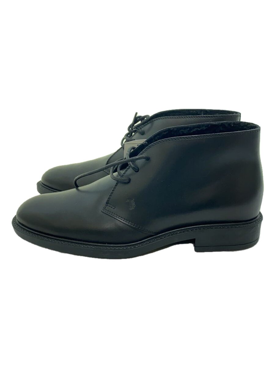 【中古】TOD&rsquo;S◆チャッカブーツ/US6.5/ブラック/レザー/ブラック/ホール//【シューズ】｜2ｎｄ STREET 店