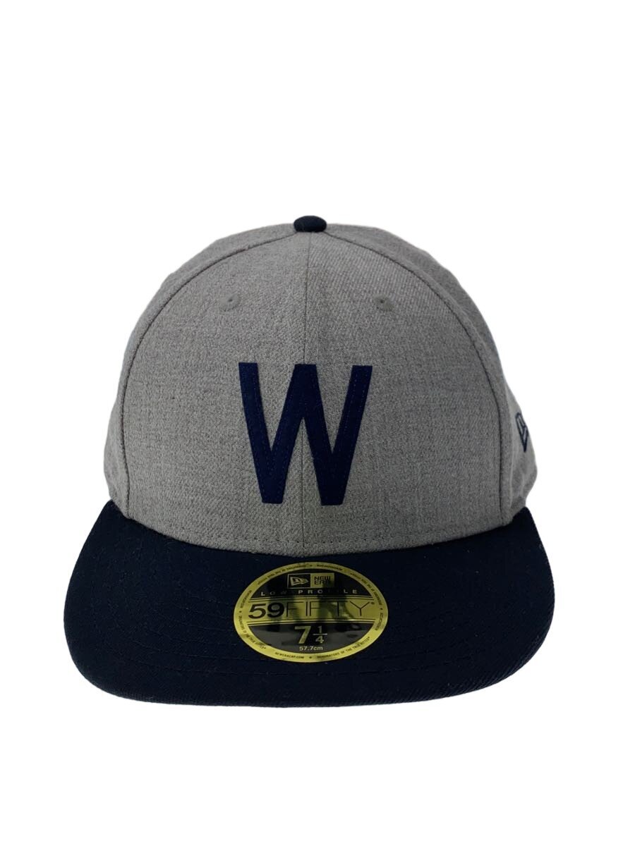 【中古】NEW ERA◆旗がしら/7 1/4/綿織物/GRY/メンズ//【服飾雑貨他】