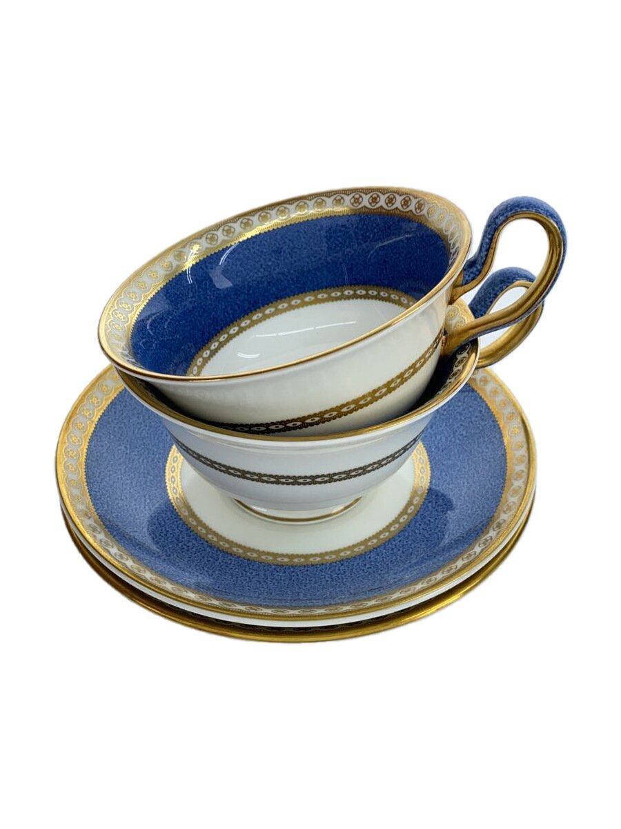 【中古】WEDGWOOD◆優勝杯\u0026平円盤/2点仕掛ける/BLU/ユランダー【御厨子所備品】