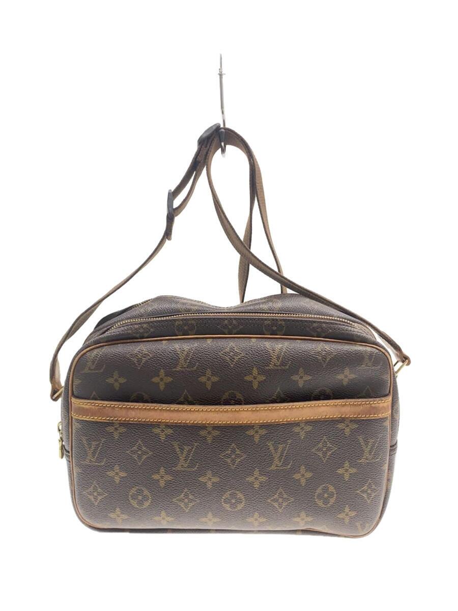【中古】LOUIS VUITTON◆特派員PM_モノグラム・帆布_BRW/PVC/BRW【御徒面子】