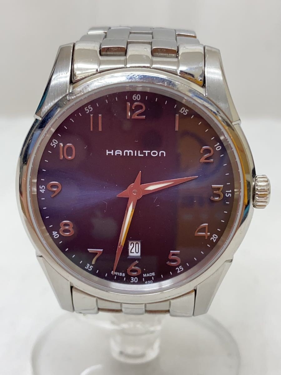【中古】HAMILTON◆ジャズマスターシンラインデイト/クォーツ腕時計/アナログ/ステンレス/SLV/H385111/? NULL ?【服飾雑貨他】｜2ｎｄ STREET 店
