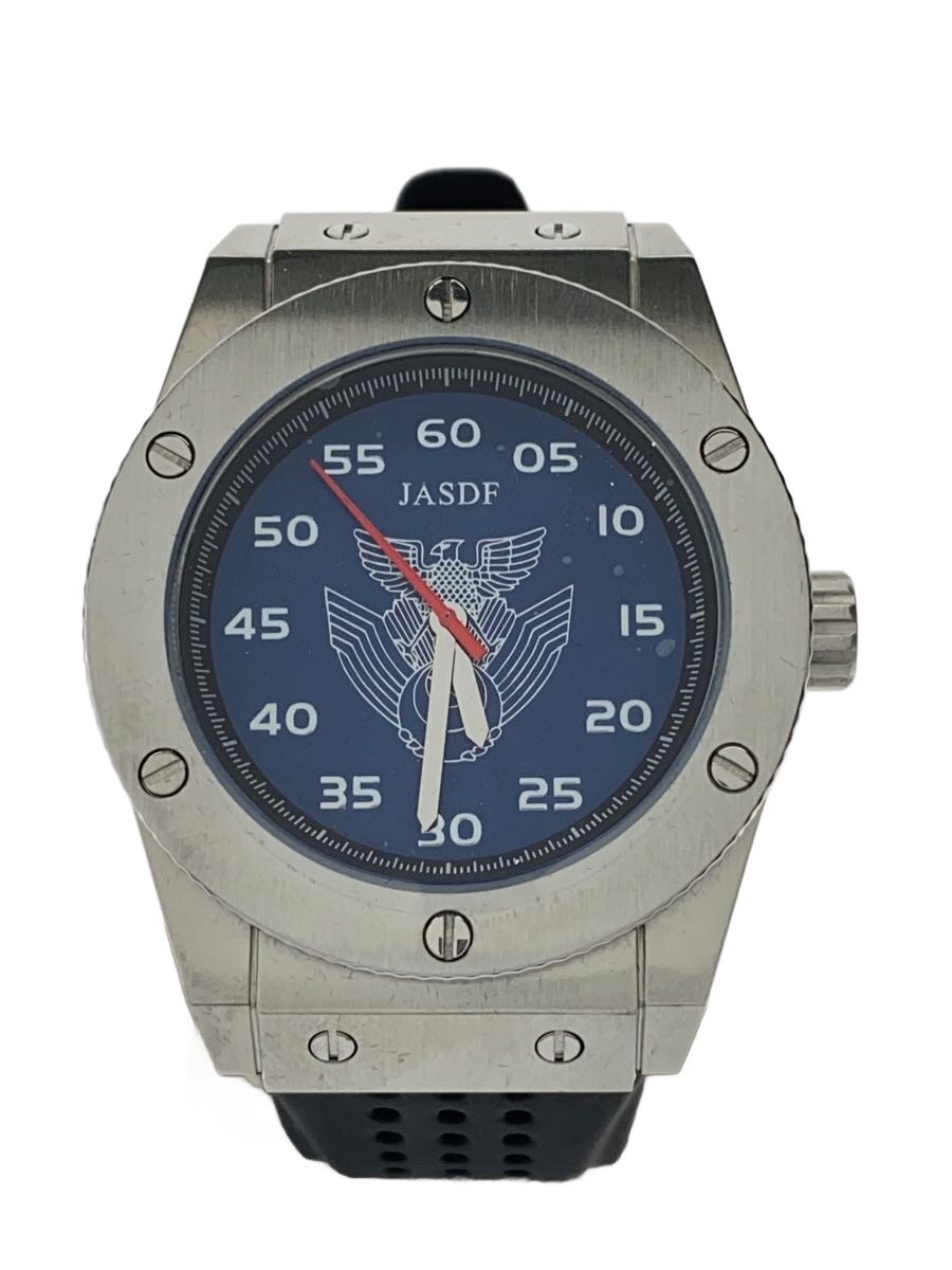 【中古】MURAMASTU WATCH/自動小銃巻ウォッチ/アナログ/BLU/BLK/JASDF【服飾雑貨他】