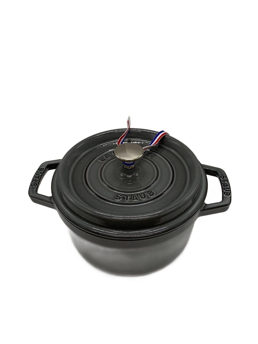 【中古】Staub◆ピコ・ココットラウンド/20cm/2.2L/GRY/40509-304//【キッチン用品】｜2ｎｄ STREET 店