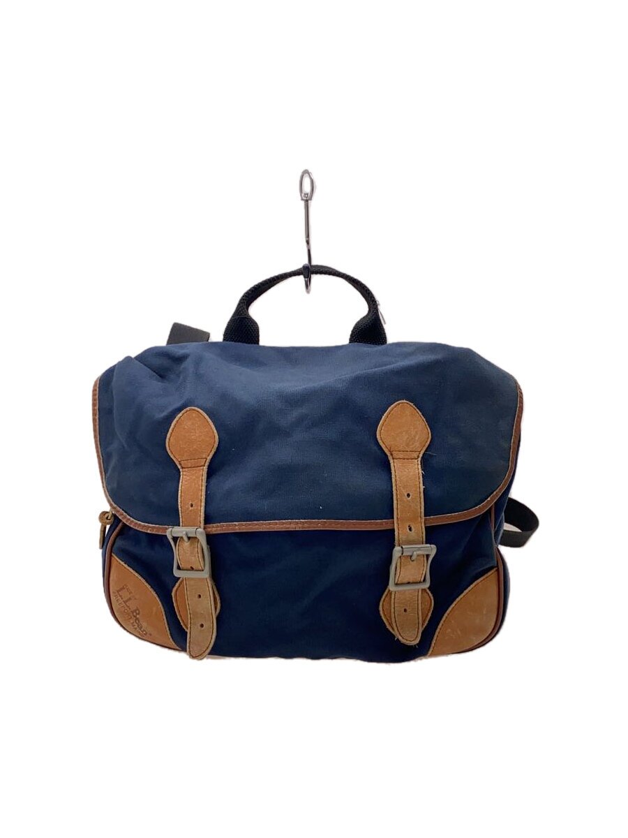 【中古】L.L.Bean◆背嚢/帆布/NVY【御徒面子】