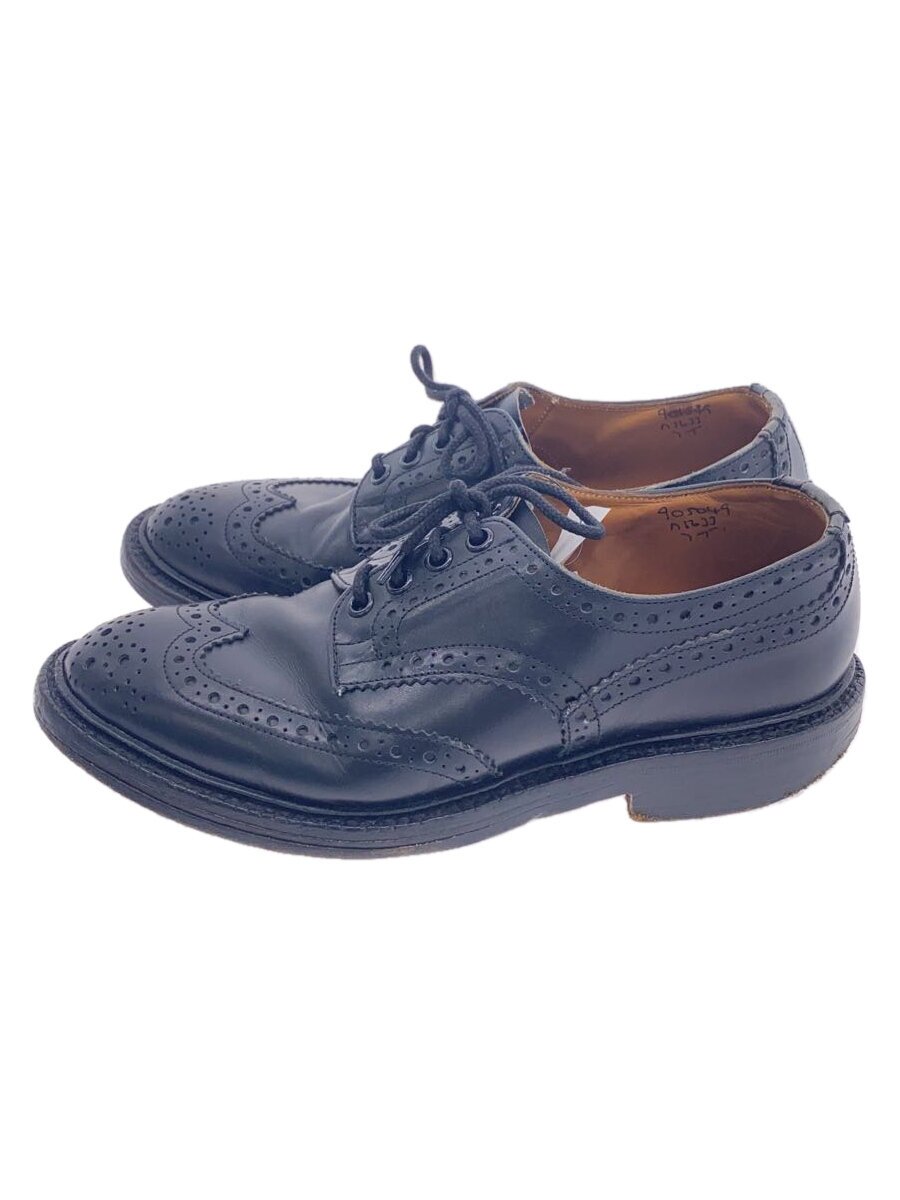 【中古】Tricker&rsquo;s◆カントリーシューズ/BOURTON/ウィングチップ/UK7-7.5/ソール減り/BLK/M5633【シューズ】｜2ｎｄ STREET 店
