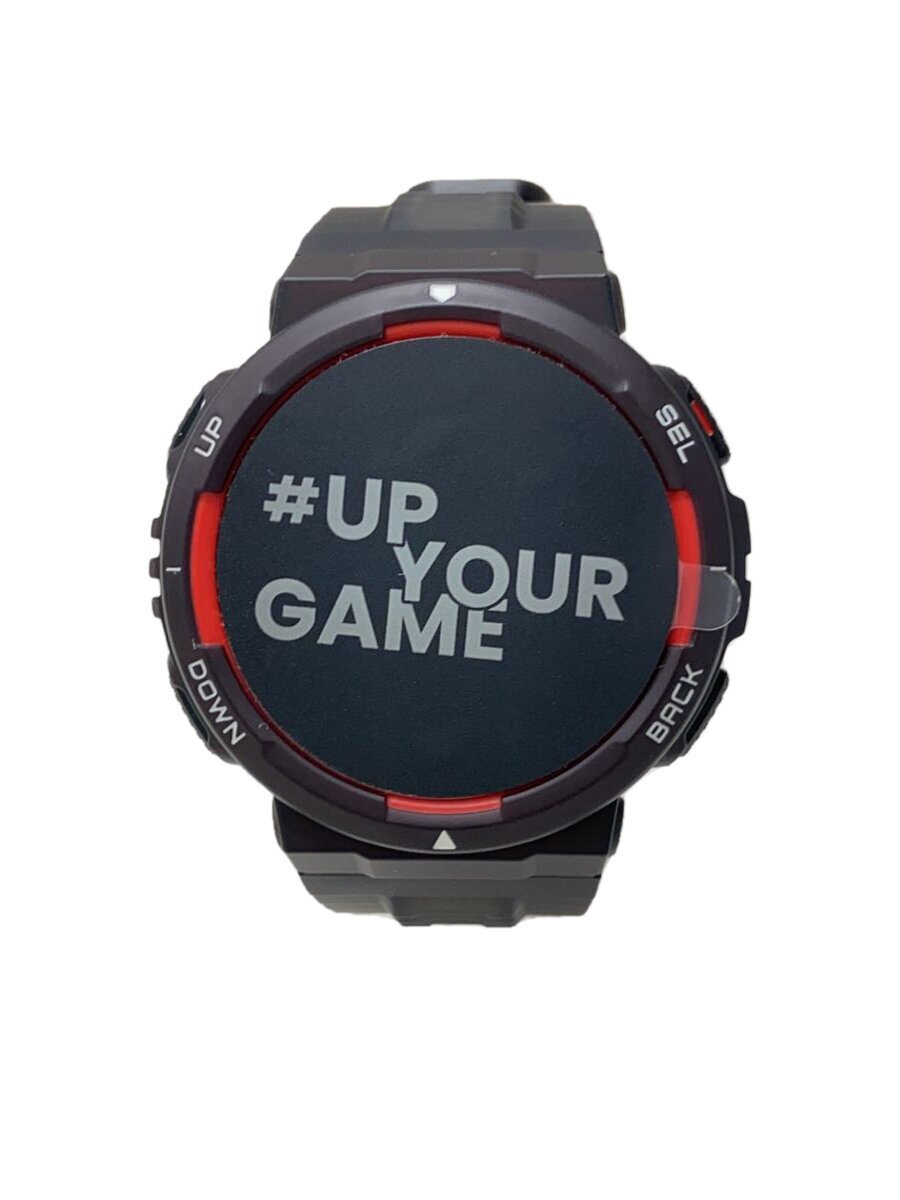【中古】Amazfit◆アマズフィット/ウオッチ/デジタル/天然ゴム/BLK/BLK/A2122【服飾雑貨他】