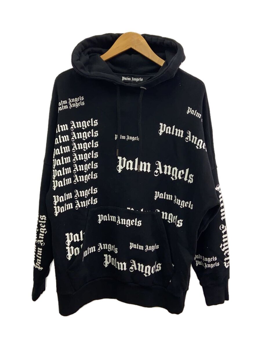 【中古】Palm Angels◆ULTRA LOGO Hoodie/パーカー/S/綿織物/BLK/刷り上げる/PMBB036C99FLE002【メンズウェア】