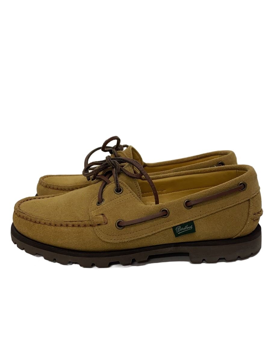 【中古】Paraboot◆甲板シューズ/UK5.5/BEG/スウェード/095854【シューズ】