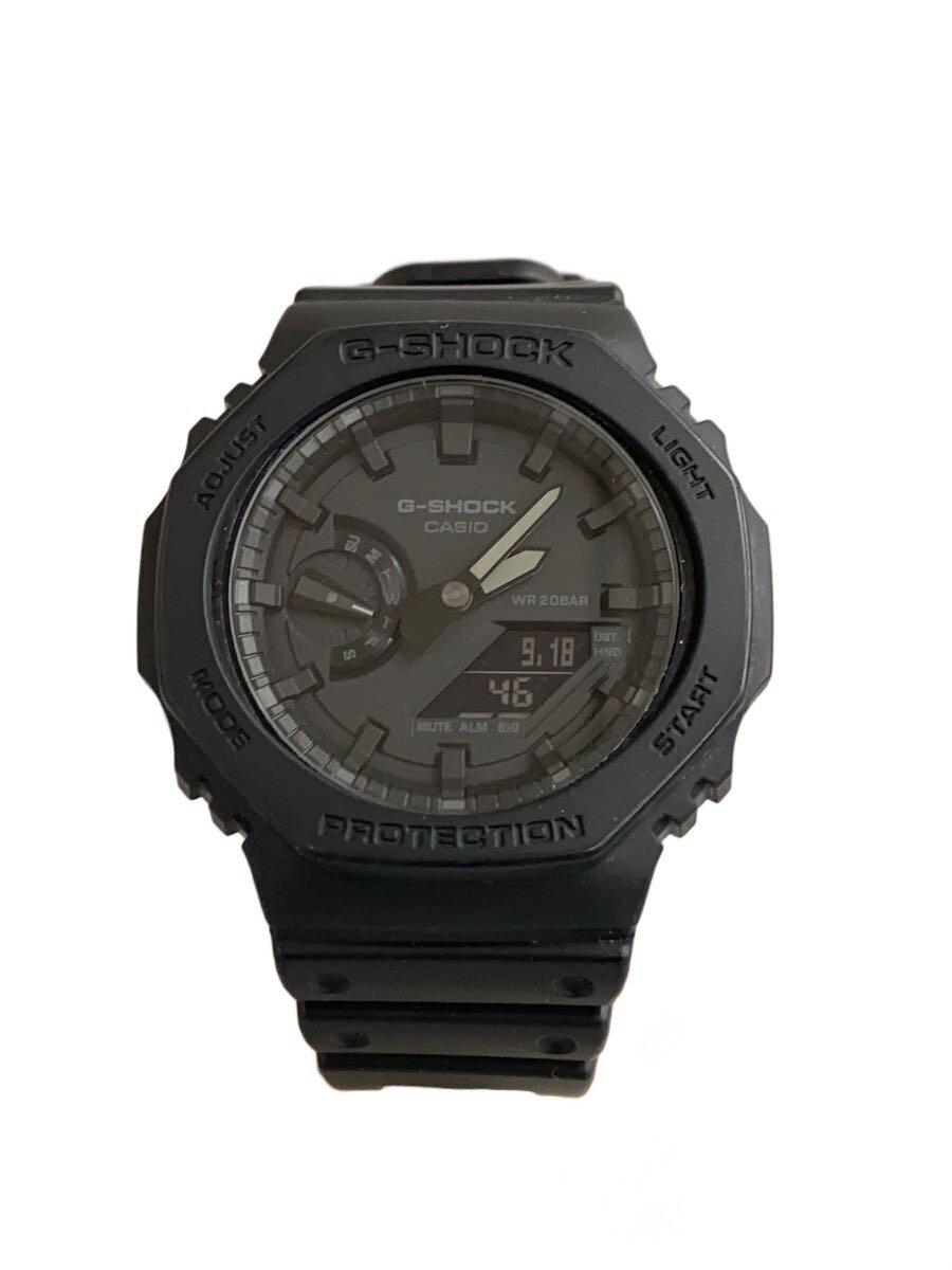 【中古】CASIO◆ソーラーウオッチ_G-SHOCK/デジアナ/天然ゴム/BLK/BLK【服飾雑貨他】
