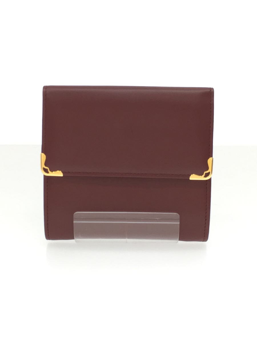 【中古】Cartier◆2つ折り紙入れ/--/BRD/無地/レディース//【服飾雑貨他】