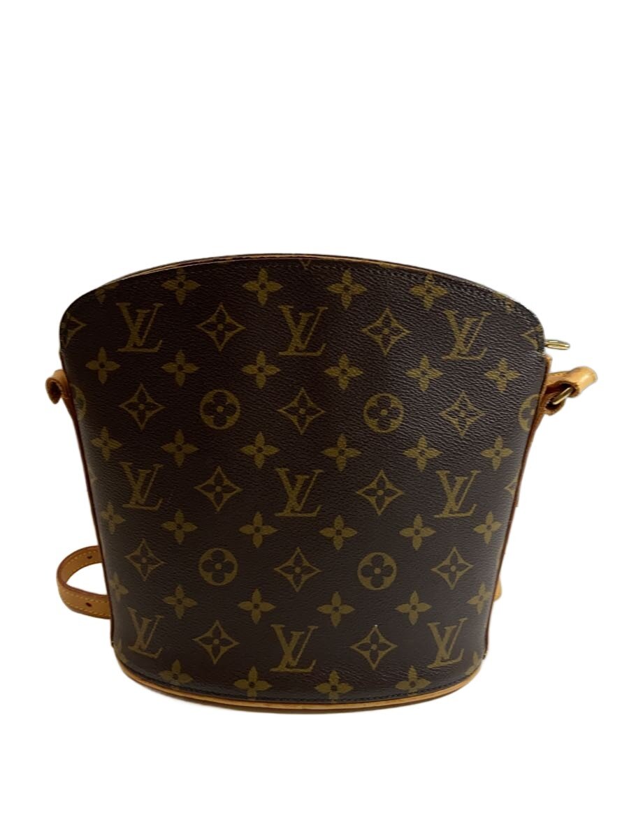 【中古】LOUIS VUITTON◆ドルーオ_モノグラム・帆布/PVC/BRW【御徒面子】