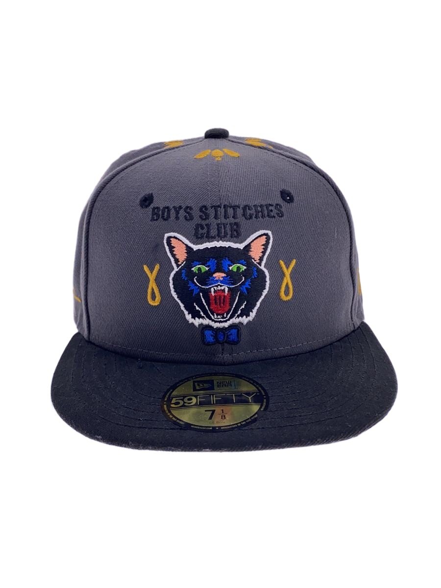【中古】NEW ERA◆旗がしら/7 1/8/綿織物/BLK/メンズ【服飾雑貨他】