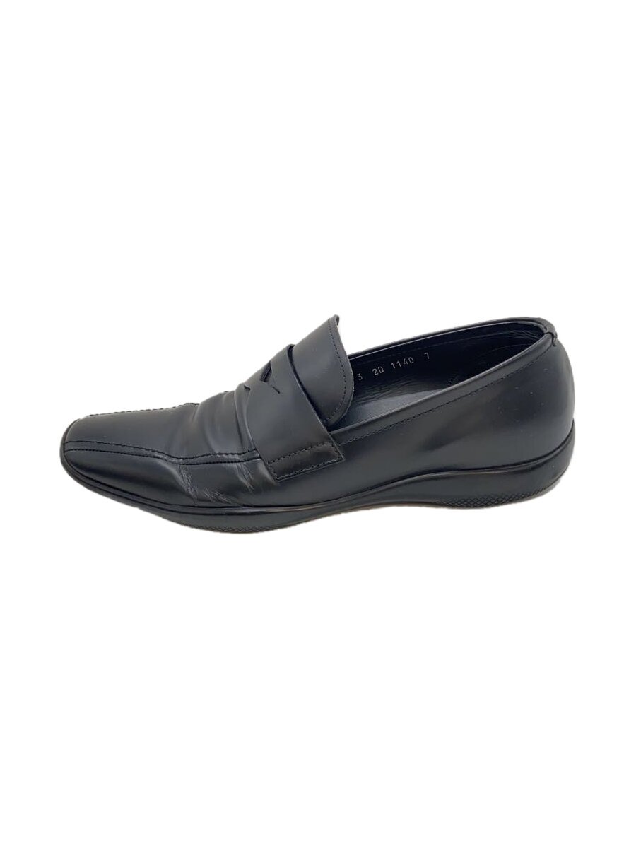【中古】PRADA SPORT◆コインローファー/UK7/BLK/レザー/黒/ブラック//【シューズ】｜2ｎｄ STREET 店
