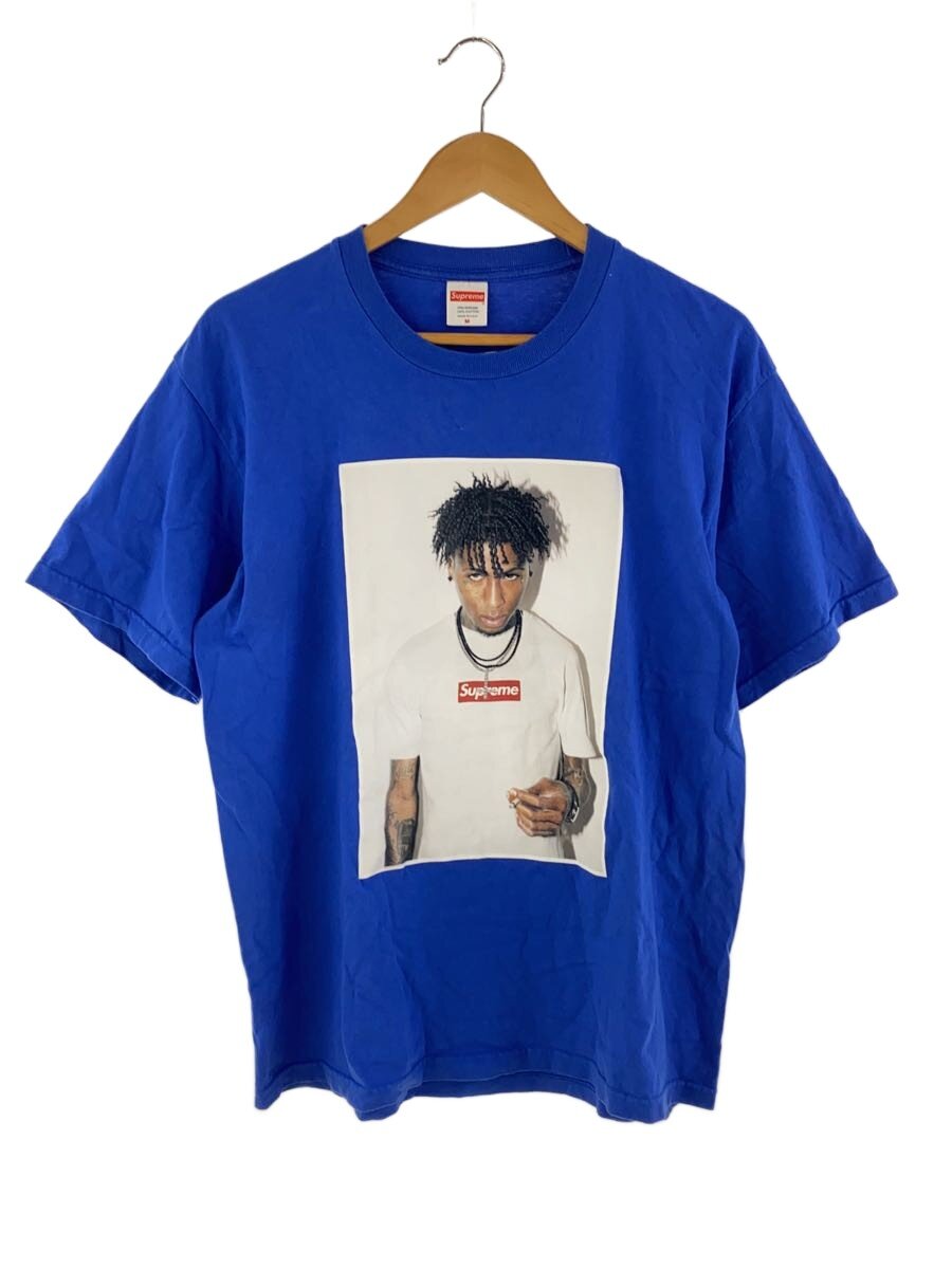 【中古】Supreme◆プルオーバー/M/綿織物/BLU【メンズウェア】