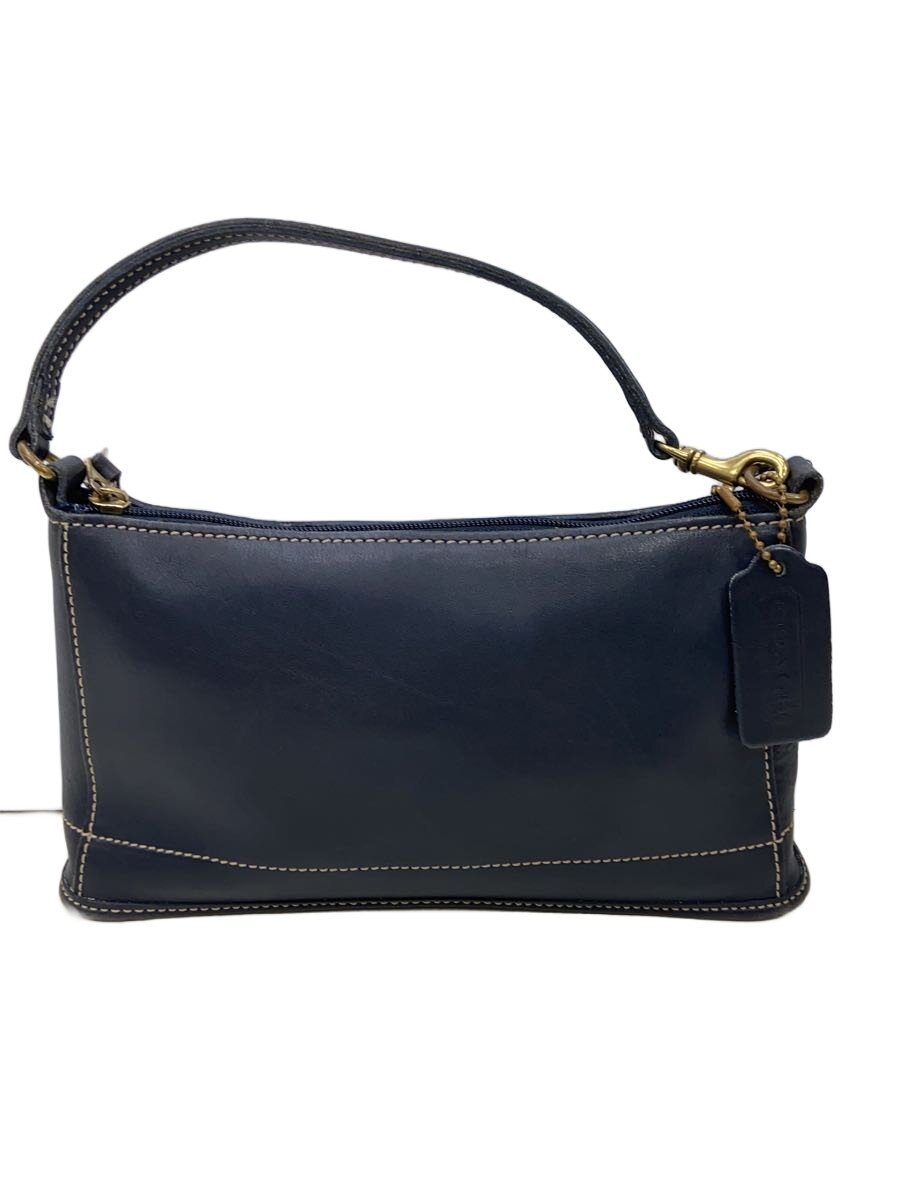 【中古】COACH◆ハンドバック/なめし革/NVY/USA製【御徒面子】