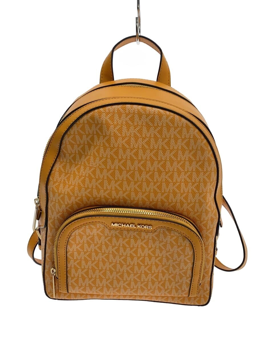 【中古】MICHAEL KORS◆背嚢/--/YLW/総柄/DI-2204【御徒面子】