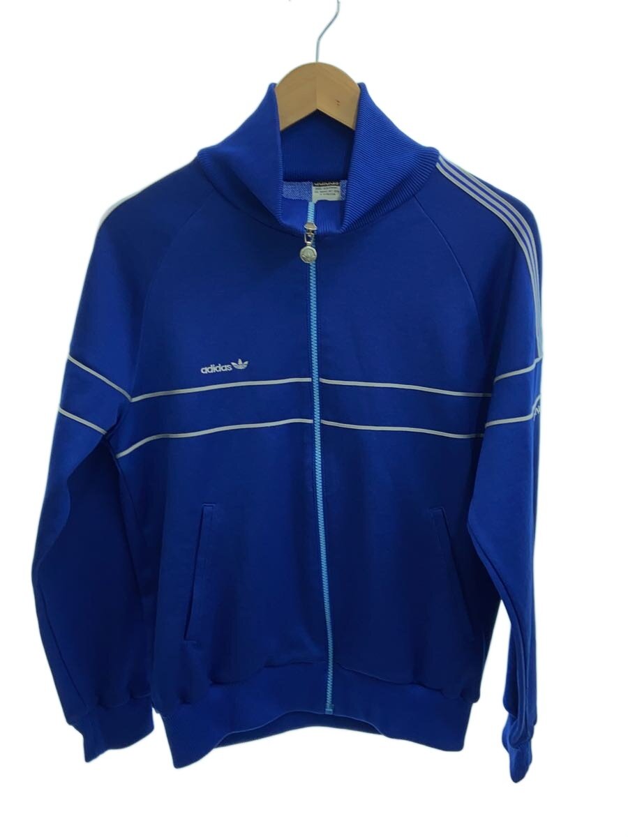 【中古】adidas◆プルオーバー/3/ポリエステル/BLU/無地/TAD-7T【メンズウェア】
