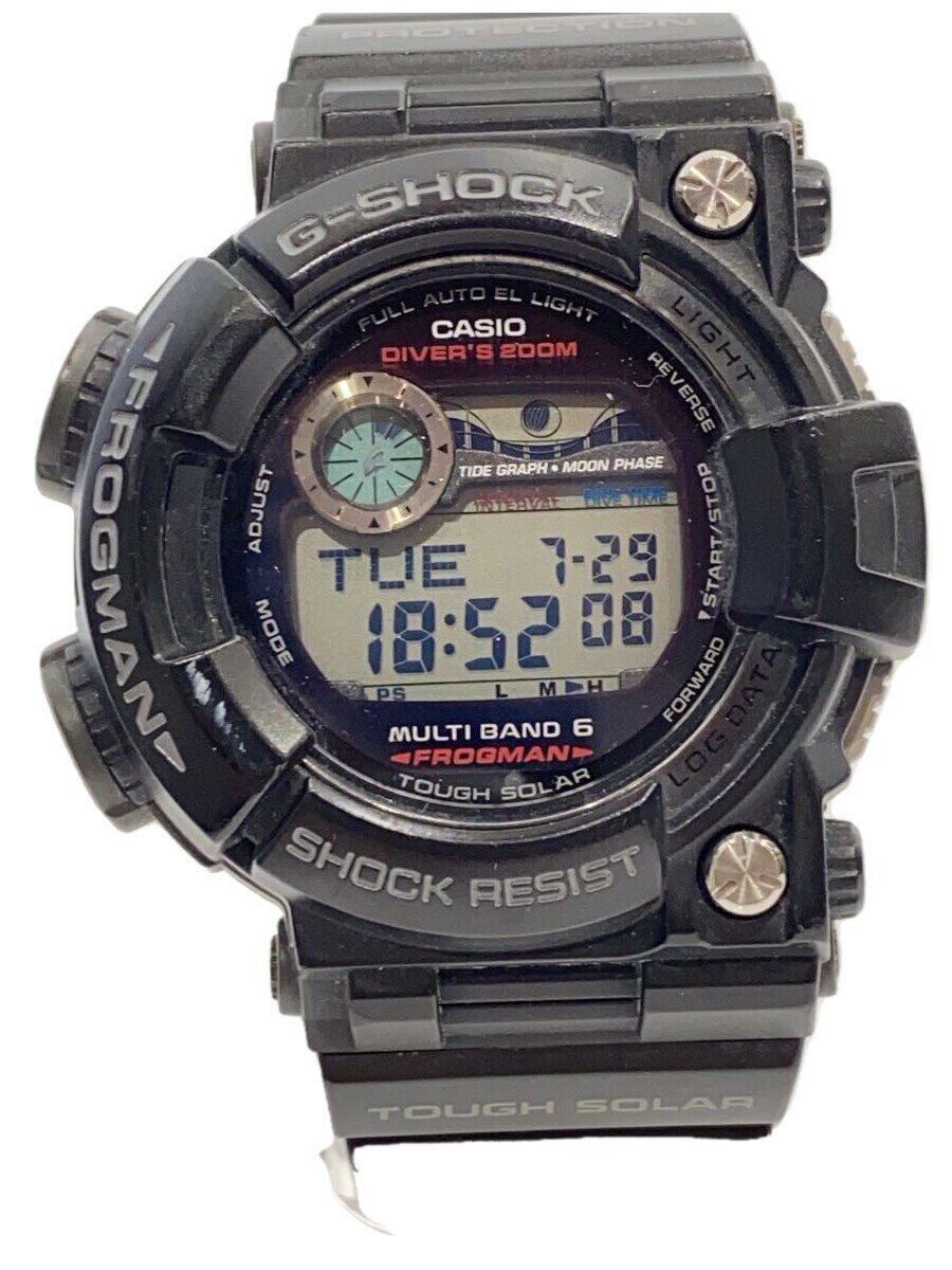 【中古】CASIO◆ソーラーウオッチ/デジタル/天然ゴム/BLK/GWF-1000//【服飾雑貨他】