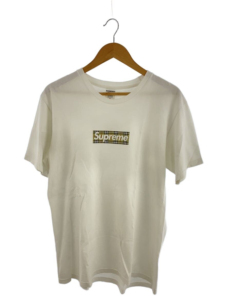 【中古】Supreme◆22ss/Box Logo Tee/プルオーバー/M/綿織物/白いこと【メンズウェア】