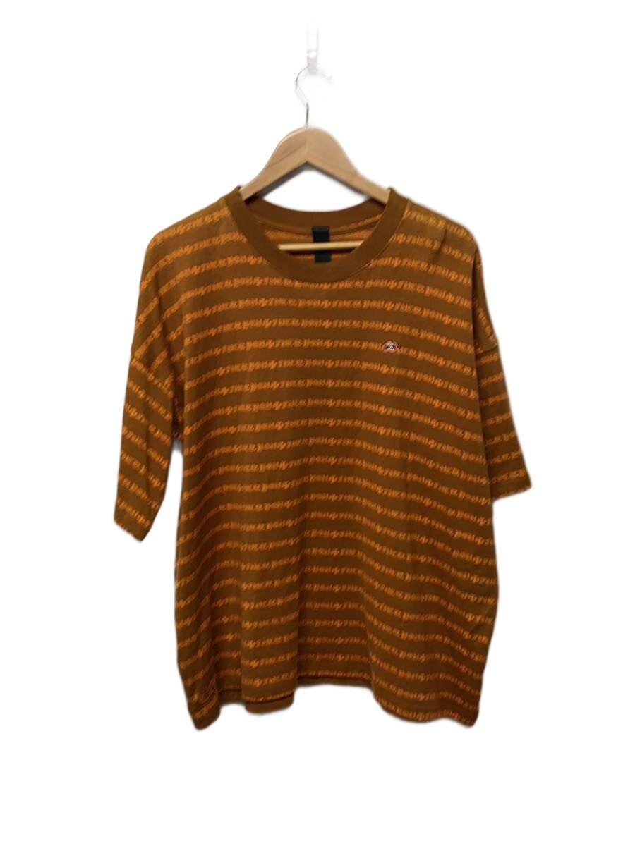 【中古】CHROME HEARTS◆MATTY BOY Y Not Stripe Cross Tee ティーシャツ/L/綿織物/ORN//【メンズウェア】