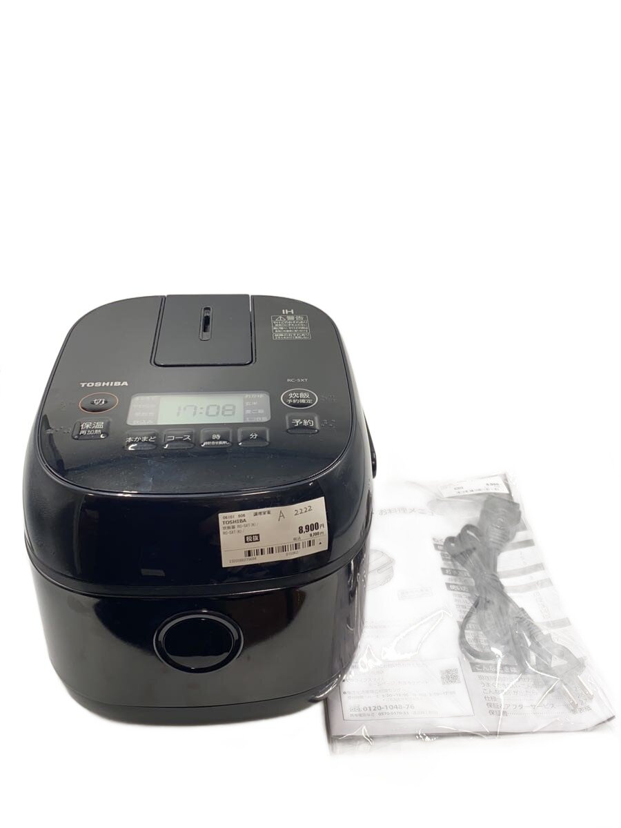 【中古】TOSHIBA◆炊飯器 RC-5XT(K)//【家電・ビジュアル・オーディオ】|2nd STREET 店