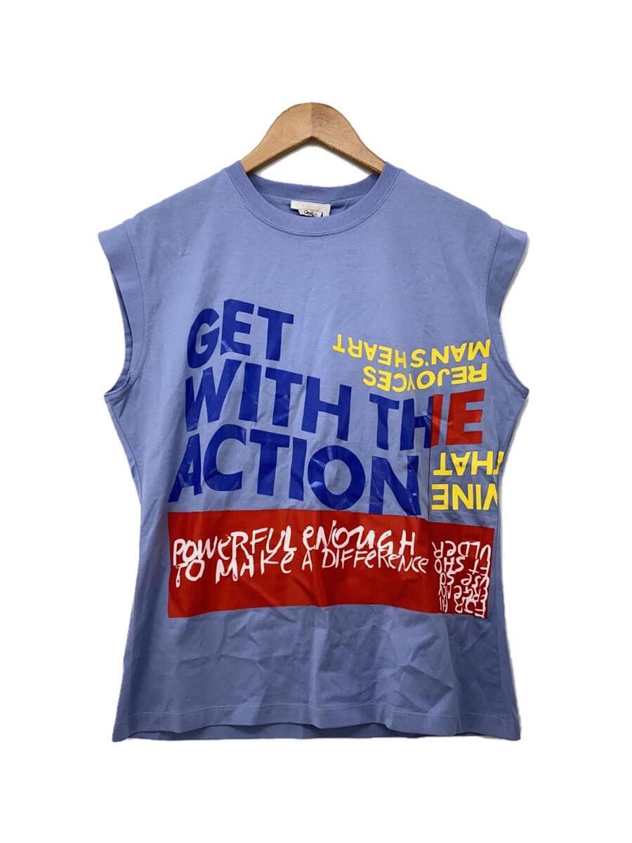 【中古】Chloe◆ノースリーブカットソー/M/綿織物/BLU/刷り上げる/RN149617/青【レディースお召しもの】