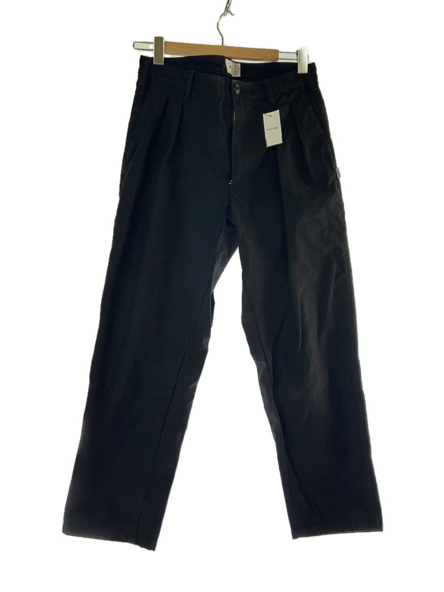 【中古】WTAPS◆21SS/TUCK 02 TROUSERS COTTON/下つ方/2/綿織物/黒いこと/202TQDT-PTM02【メンズウェア】