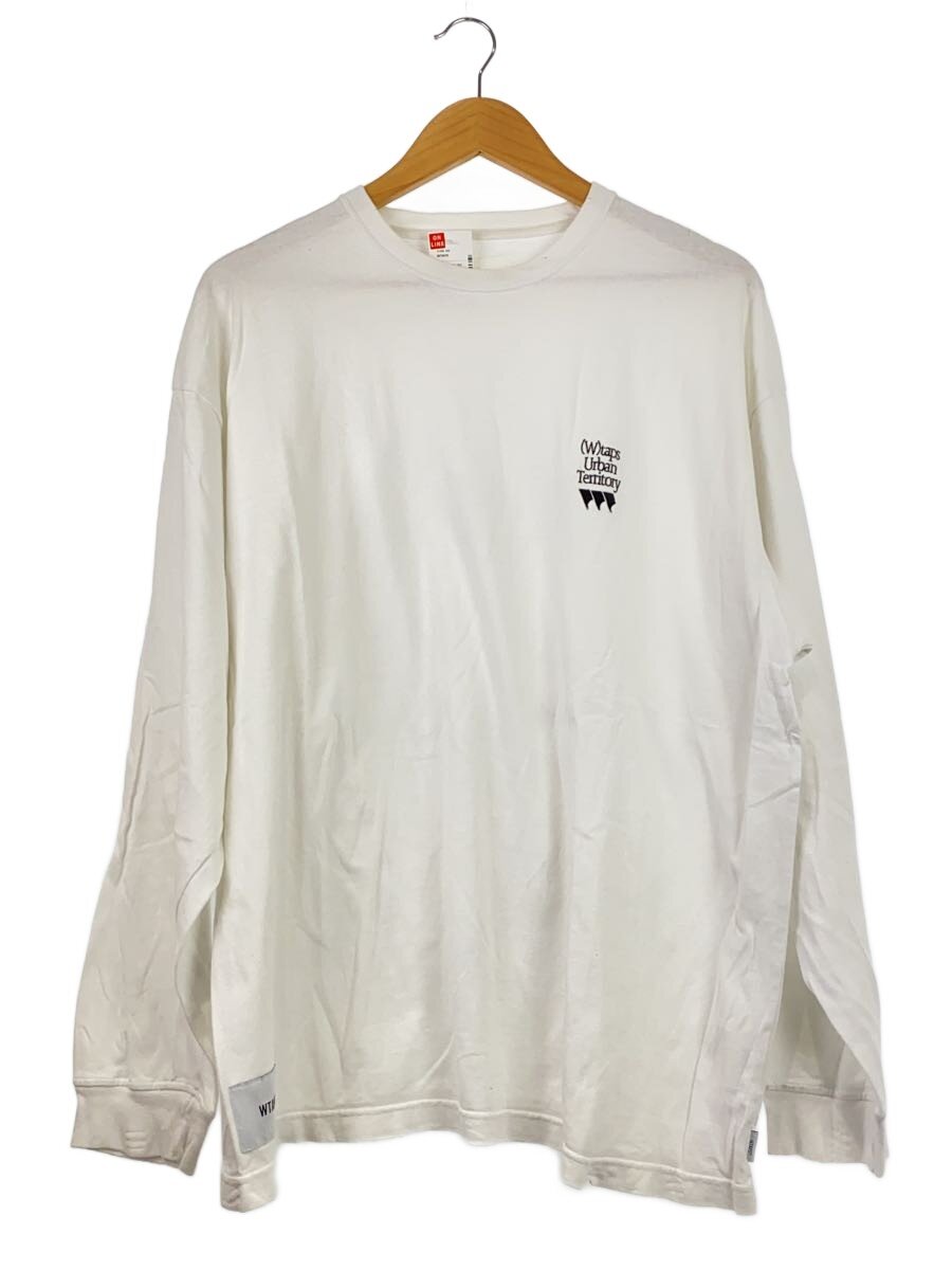 【中古】WTAPS◆長袖プルオーバー/4/綿織物/WHT/241ATDT-CSM15【メンズウェア】