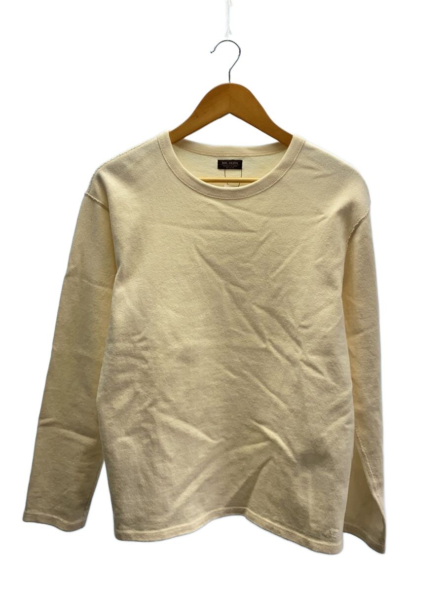【中古】MR.OLIVE◆長袖プルオーバー/M/綿織物/CRM/M243128【メンズウェア】