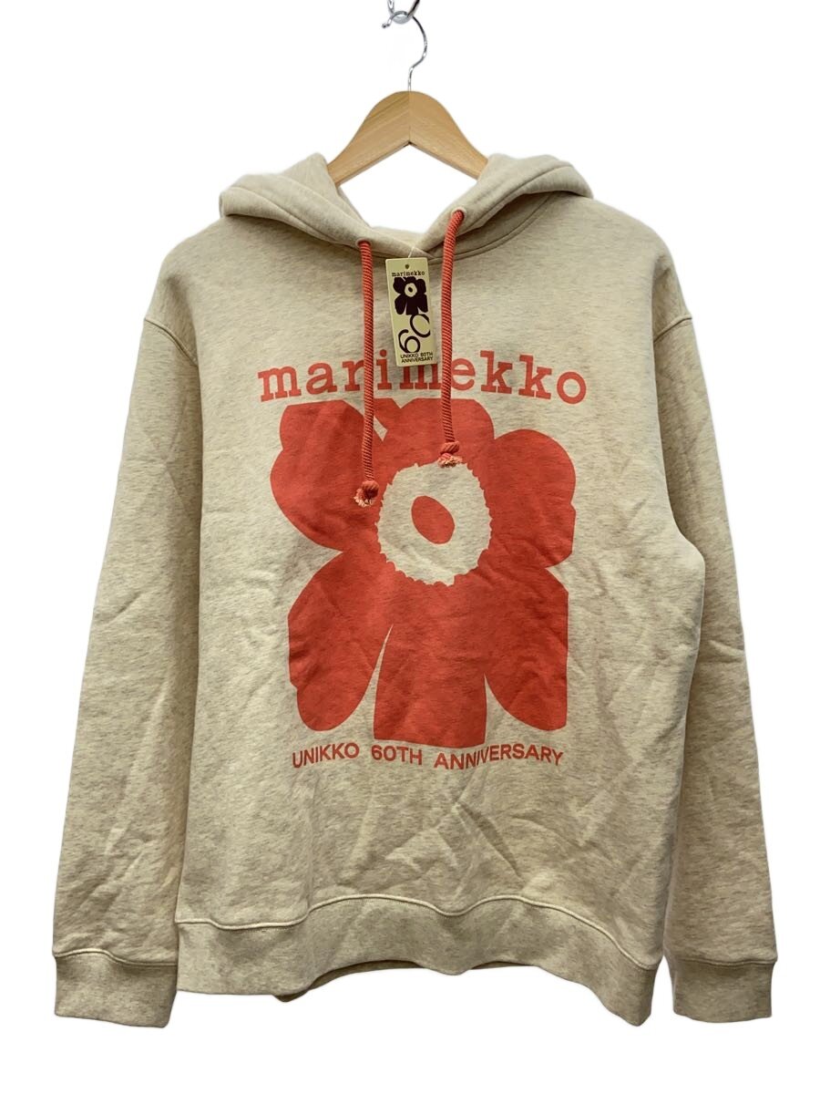【中古】marimekko◆パーカー/S/綿織物/BEG【メンズウェア】