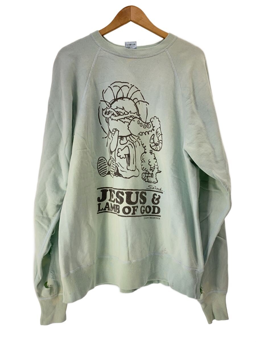 【中古】SAINT MICHAEL◆汗水/XL/綿織物/BLU/SM-A23-0000-024【メンズウェア】