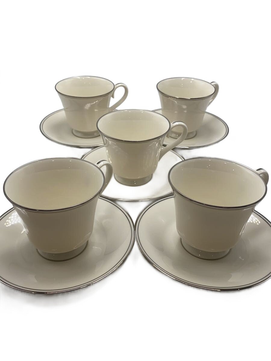 【中古】Noritake◆カップ&ソーサー/5点セット/WHT//【キッチン用品】