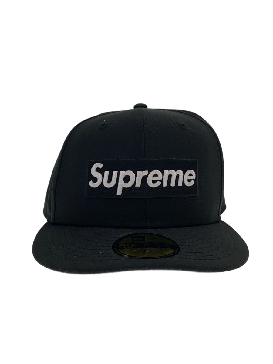 【中古】Supreme◆旗がしら/7 1/2/ポリエステル/BLK/メンズ/Shapie Box Logo New Era//【服飾雑貨他】