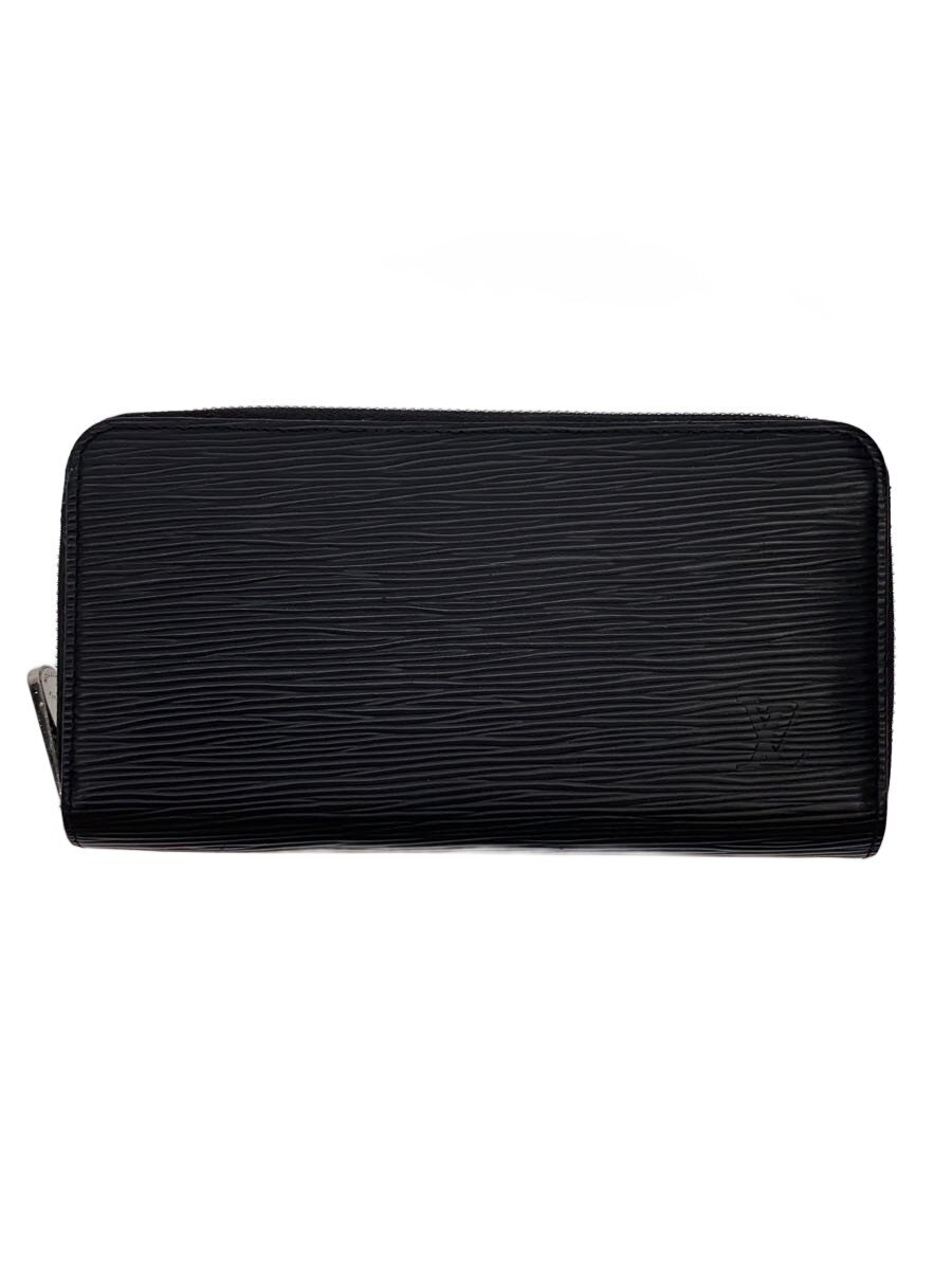 【中古】LOUIS VUITTON◆ジッピー・ウォレット_エピ/なめし革/BLK/メンズ【服飾雑貨他】