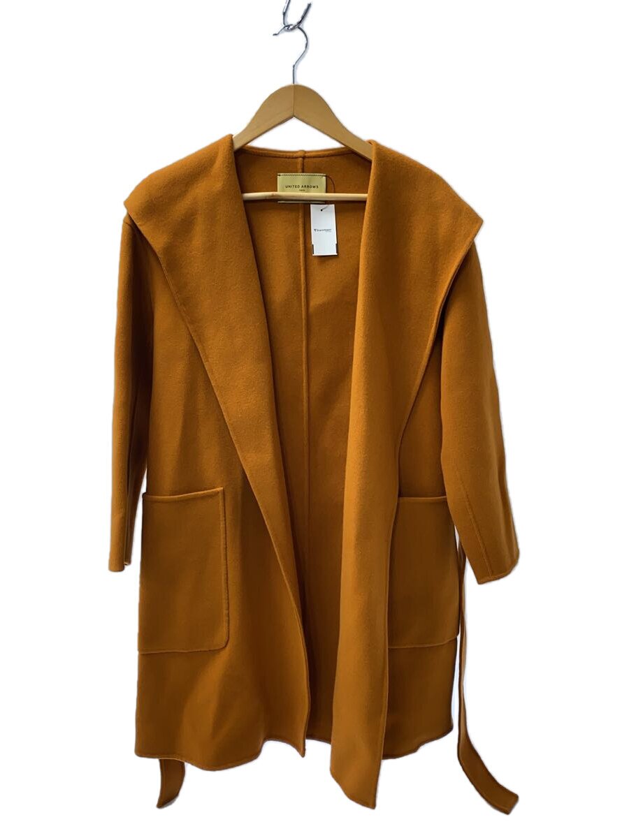 【中古】UNITED ARROWS◆厚地の外套/36/羊毛/ORN/無地/1525-199-3942【レディース御召しもの】