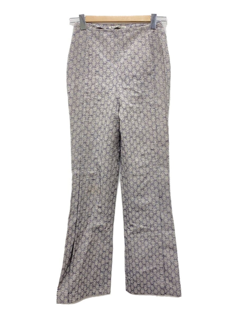 【中古】Acne Studios(Acne)◆フローラルジャガードパンツ//34/綿織物/パープル/総柄/FN-WN-TROU000319【レディース御召しもの】