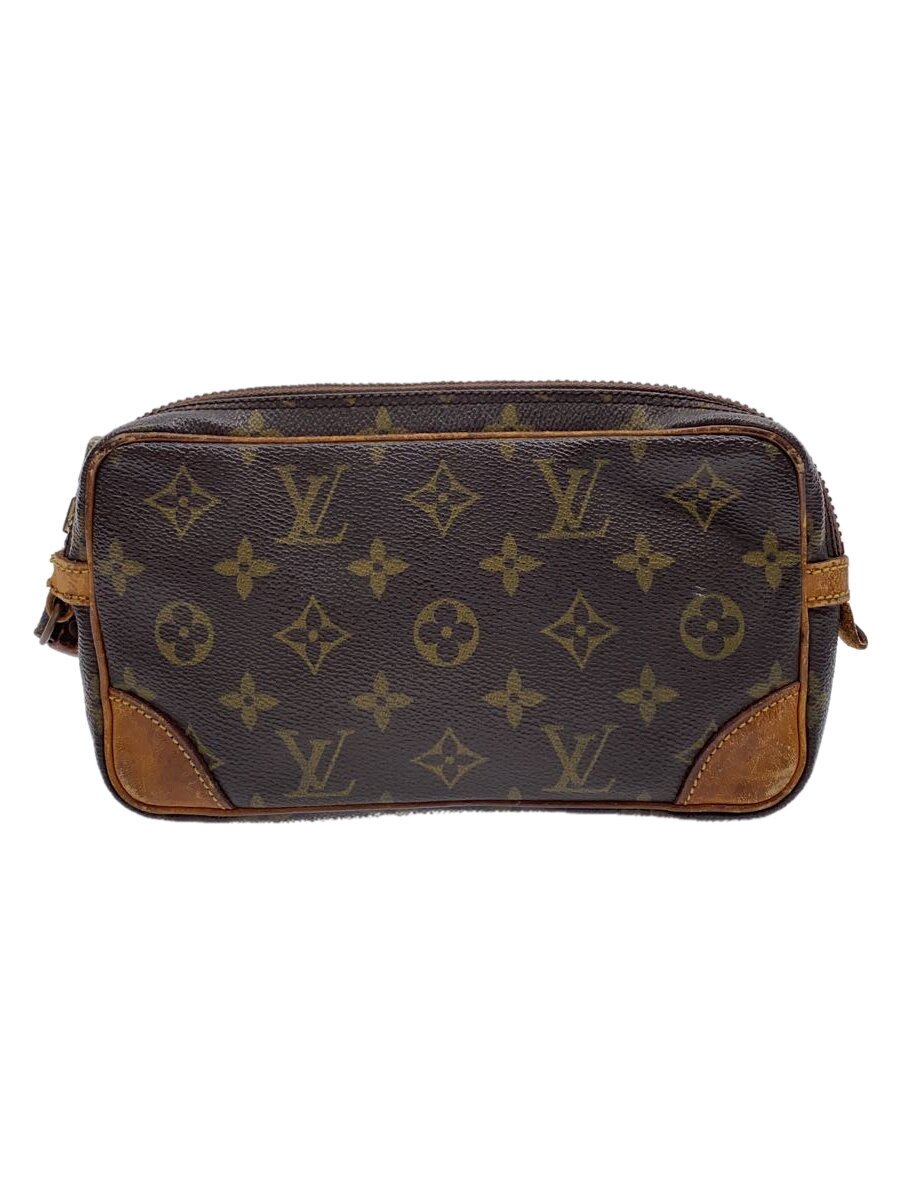 【中古】LOUIS VUITTON◆マルリー・ドラゴンヌPM_モノグラム・キャンバス_BRW/PVC/BRW【バッグ】｜2ｎｄ STREET 店