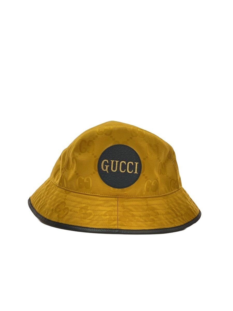 【中古】GUCCI◆オフザグリット_井戸釣瓶かぶり笠/M/綿織物/GLD/総柄/メンズ/627115【服飾雑貨他】