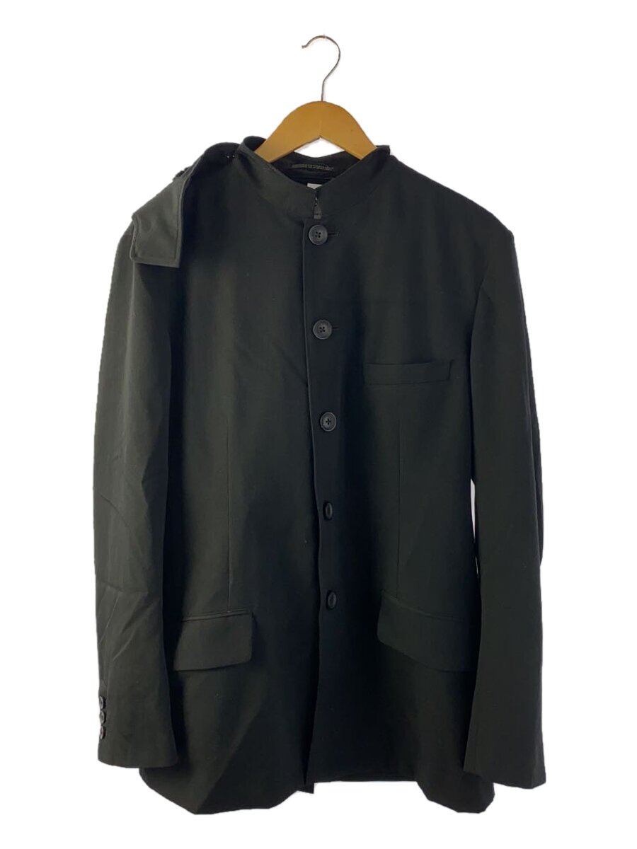 【中古】YOHJI YAMAMOTO◆厚地の外套/2/羊毛/BLK/HX-J17-10021AW【メンズウェア】