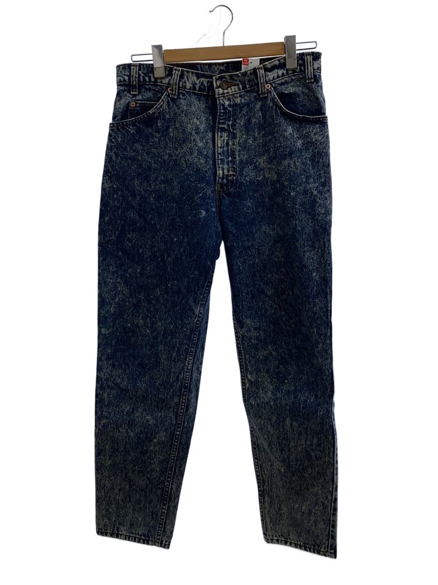 【中古】Levi’s◆90s/550/ジーンズズボン下/下つ方/ケミカルウォッシュ/USA製/34/IDG/40550-0212【メンズウェア】