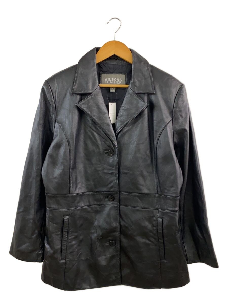 【中古】Wilsons Leather◆レザージャケット・ブルゾン/XL/レザー/BLK/無地/69426【メンズウェア】|2nd STREET 店