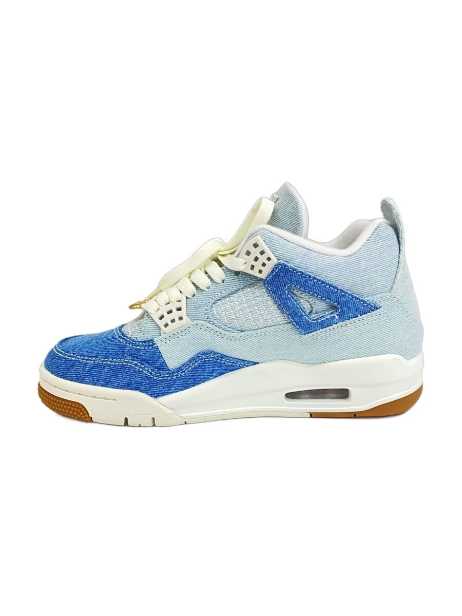【中古】NIKE◆AIR JORDAN 4_エア湖 ジョーダン 4/23.5糎/BLU【シューズ】