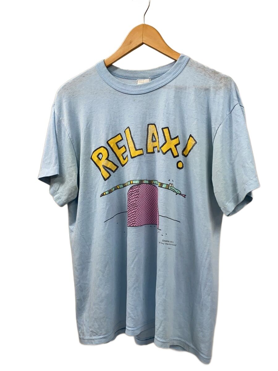 【中古】プルオーバー/L/綿織物/BLU/毛の荒物【メンズウェア】