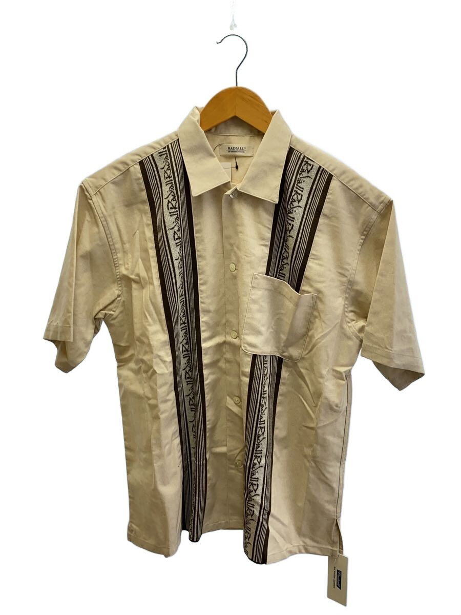 【中古】RADIALL◆半袖プルオーバー/M/人絹/BEG/RAD-25SS-SH008【メンズウェア】