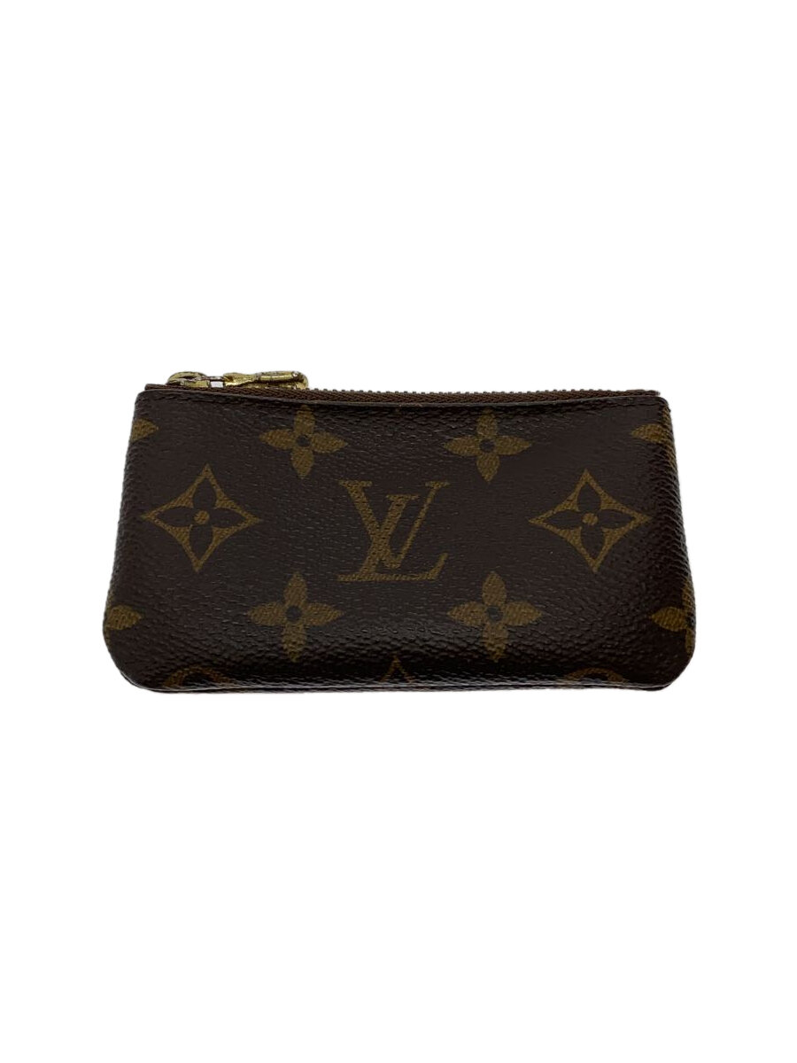 【中古】LOUIS VUITTON◆ルイヴィトン/m62650/ポシェット・クレ_モノグラム・キャンバス_BRW/ブラウン/総柄【服飾雑貨他】