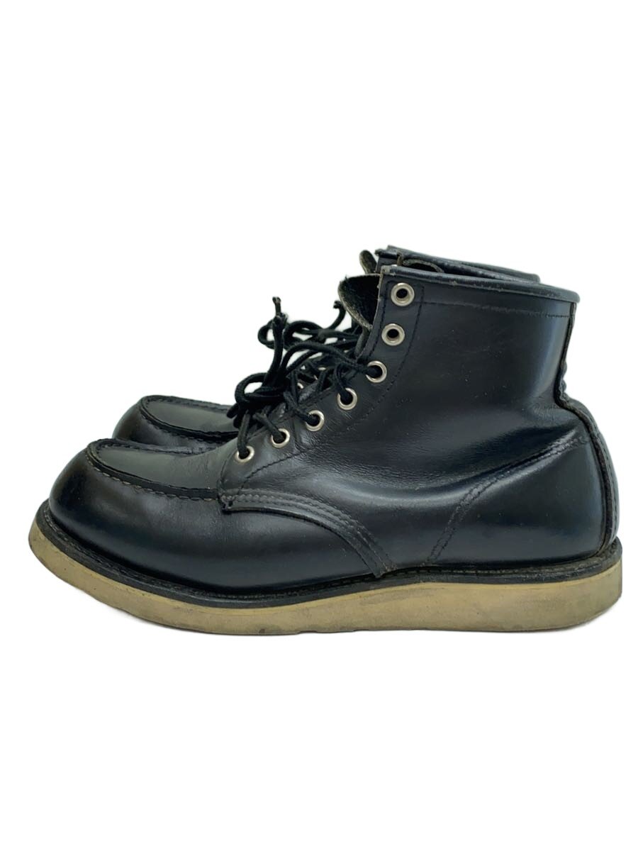 【中古】RED WING◆ブーツ/--/BLK/なめし革//【シューズ】
