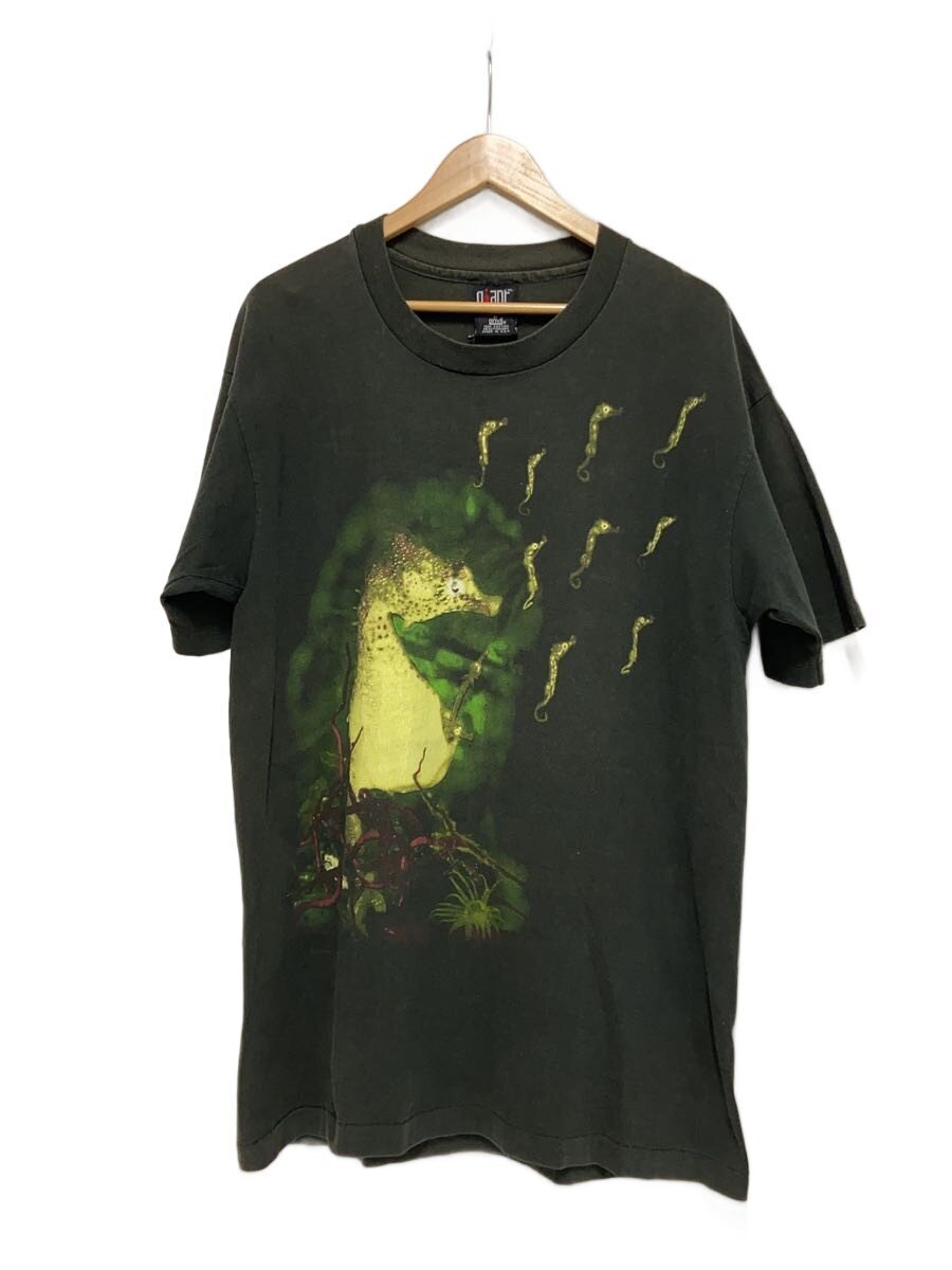 【中古】giant◆90s/NIRVANA/SEAHORSE ALL APOLOGIES/色思いめぐらす/ティーシャツ/XL/綿織物/BLK【メンズウェア】