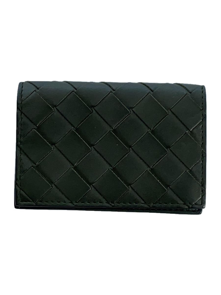 【中古】BOTTEGA VENETA◆歌留多容れもの/なめし革/GRN/無地/メンズ/605720【服飾雑貨他】